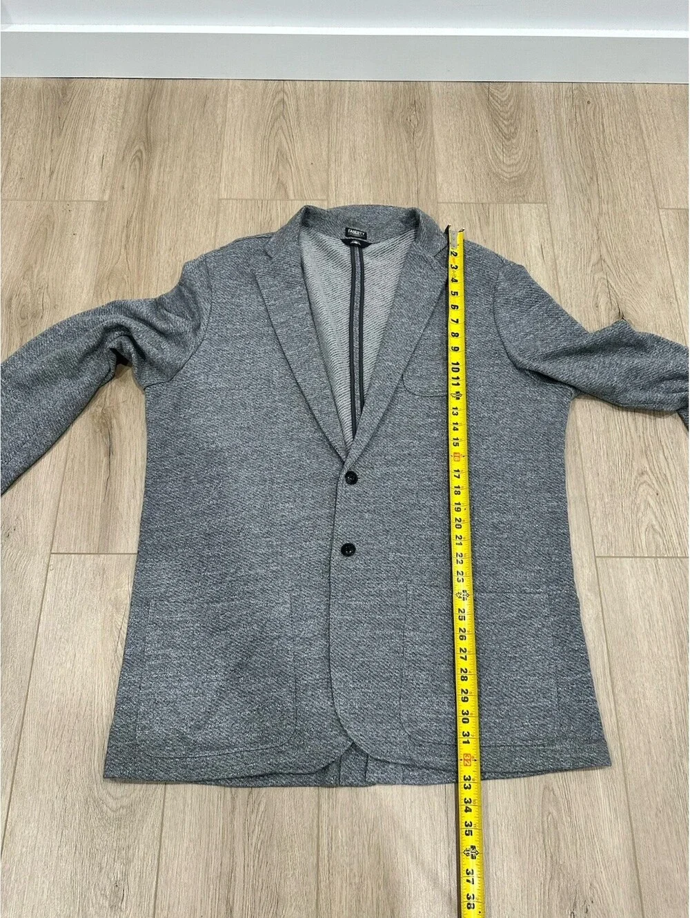 Faherty The Inlet Blazer Mens 2XLT Unstructured Cotton Light Grey